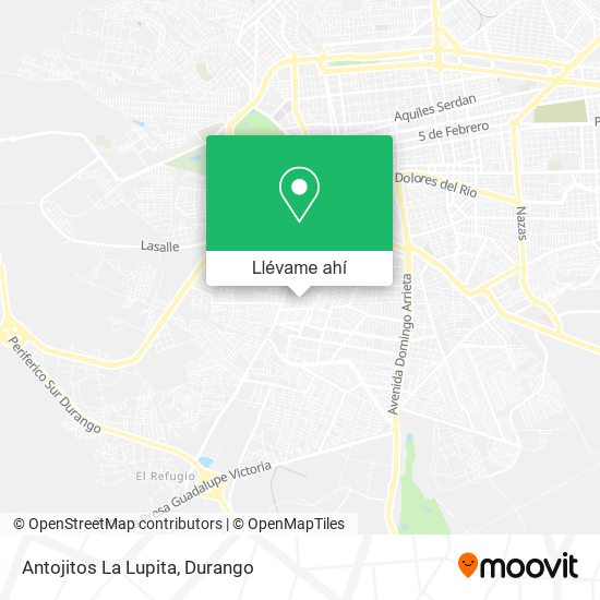 Mapa de Antojitos La Lupita