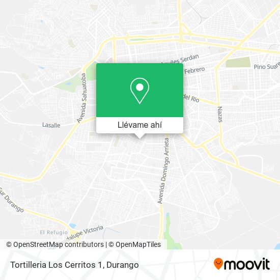 Mapa de Tortilleria Los Cerritos 1