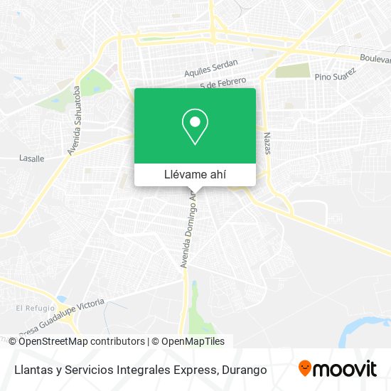 Mapa de Llantas y Servicios Integrales Express
