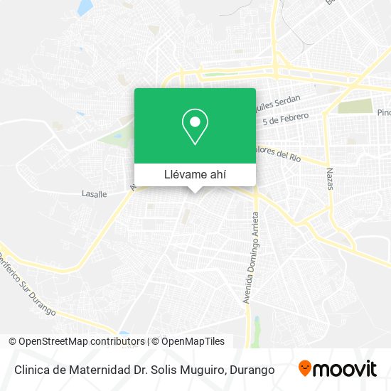 Mapa de Clinica de Maternidad Dr. Solis Muguiro