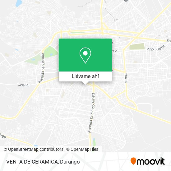 Mapa de VENTA DE CERAMICA