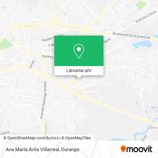 Mapa de Ana María Ávila Villarreal