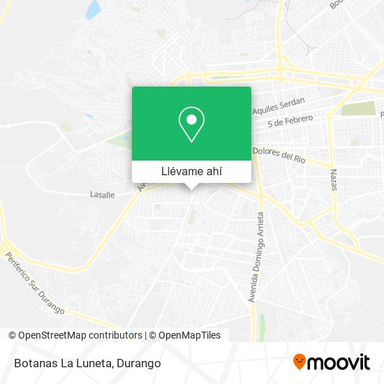 Mapa de Botanas La Luneta