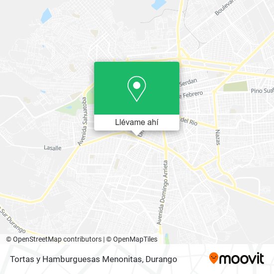 Mapa de Tortas y Hamburguesas Menonitas