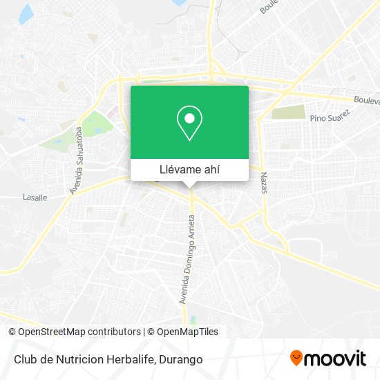 Mapa de Club de Nutricion Herbalife