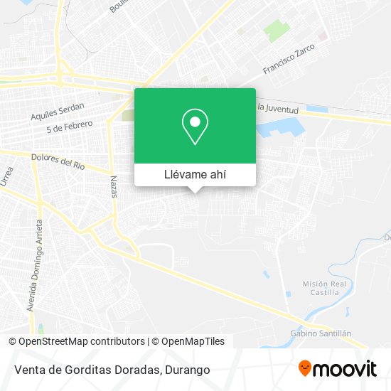 Mapa de Venta de Gorditas Doradas