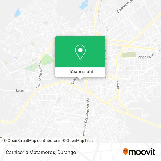 Mapa de Carniceria Matamoros