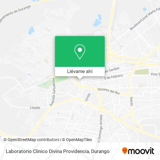 Mapa de Laboratorio Clinico Divina Providencia