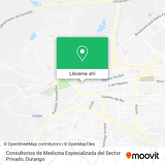 Mapa de Consultorios de Medicina Especializada del Sector Privado