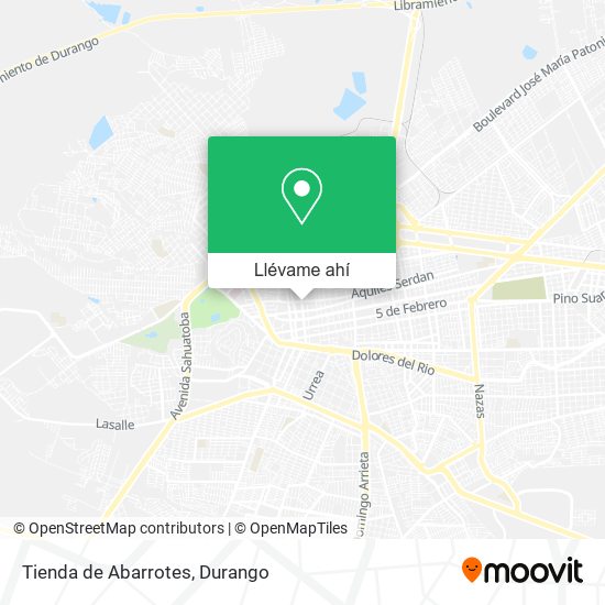 Mapa de Tienda de Abarrotes