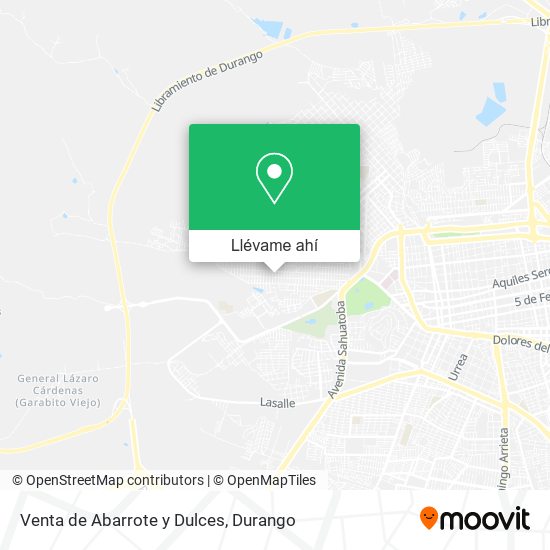 Mapa de Venta de Abarrote y Dulces