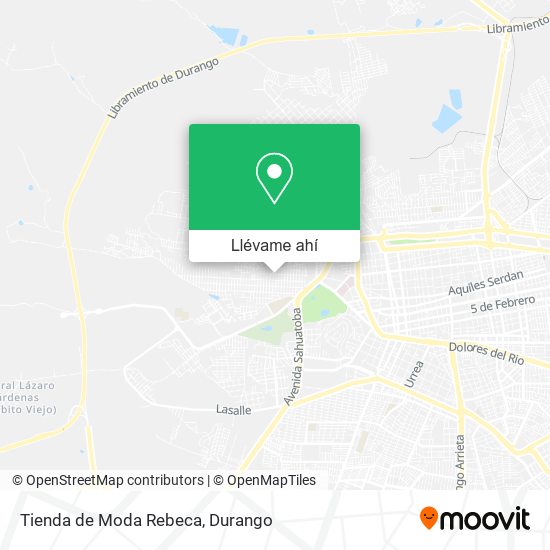 Mapa de Tienda de Moda Rebeca