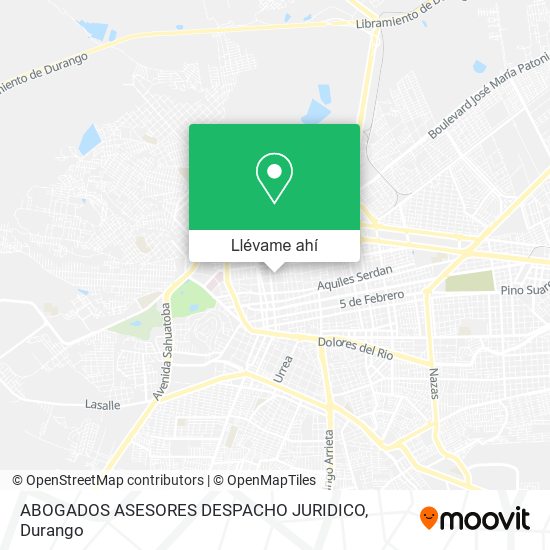 Mapa de ABOGADOS ASESORES DESPACHO JURIDICO