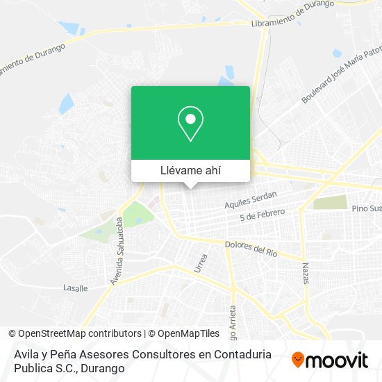 Mapa de Avila y Peña Asesores Consultores en Contaduria Publica S.C.
