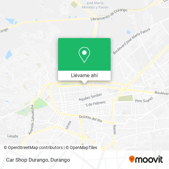 Mapa de Car Shop Durango