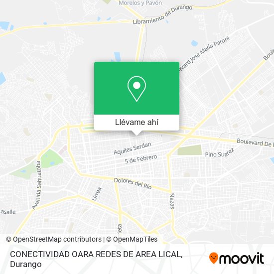 Mapa de CONECTIVIDAD OARA REDES DE AREA LICAL