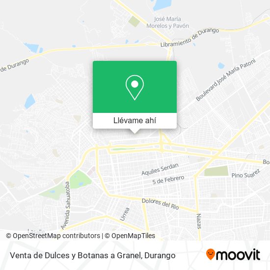 Mapa de Venta de Dulces y Botanas a Granel