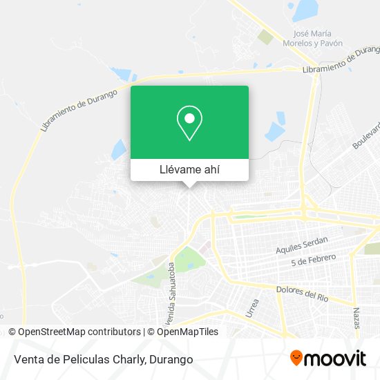 Mapa de Venta de Peliculas Charly