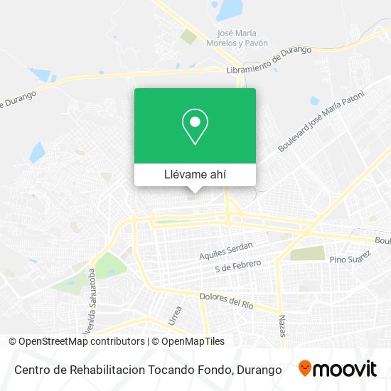 Mapa de Centro de Rehabilitacion Tocando Fondo