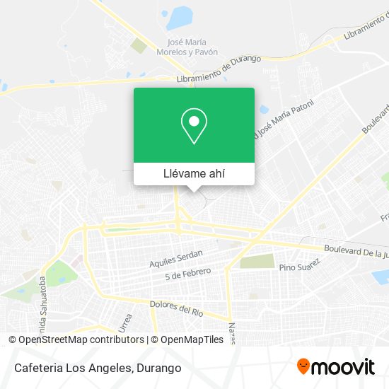 Mapa de Cafeteria Los Angeles