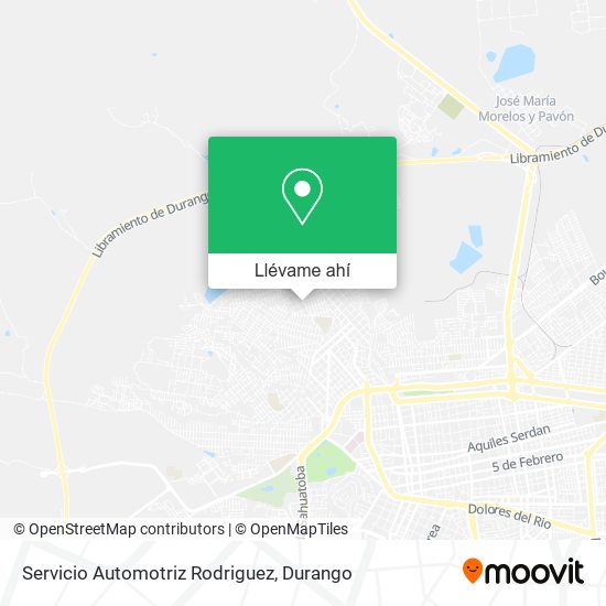 Mapa de Servicio Automotriz Rodriguez