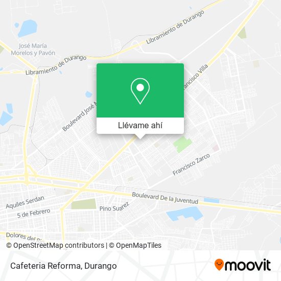 Mapa de Cafeteria Reforma