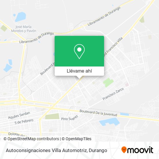 Mapa de Autoconsignaciones Villa Automotriz