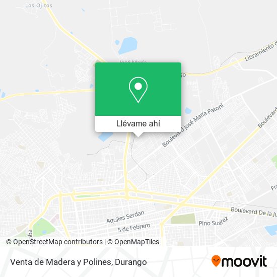 Mapa de Venta de Madera y Polines