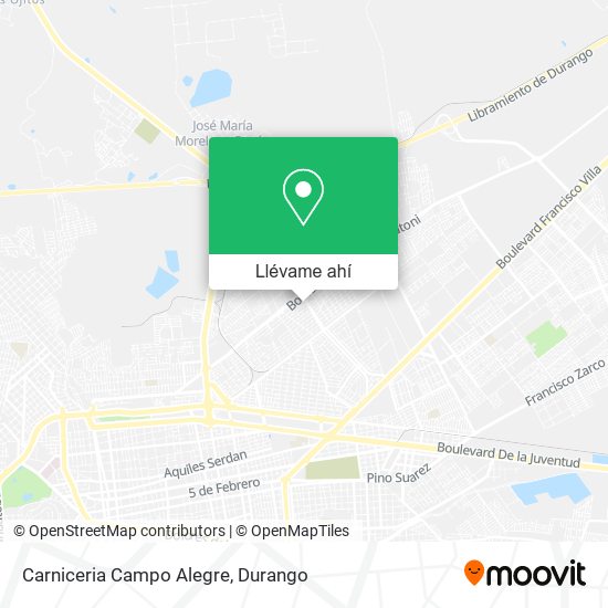 Mapa de Carniceria Campo Alegre