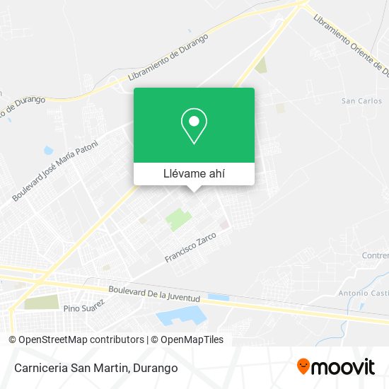 Mapa de Carniceria San Martin