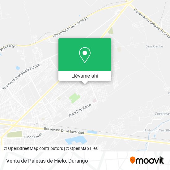 Mapa de Venta de Paletas de Hielo