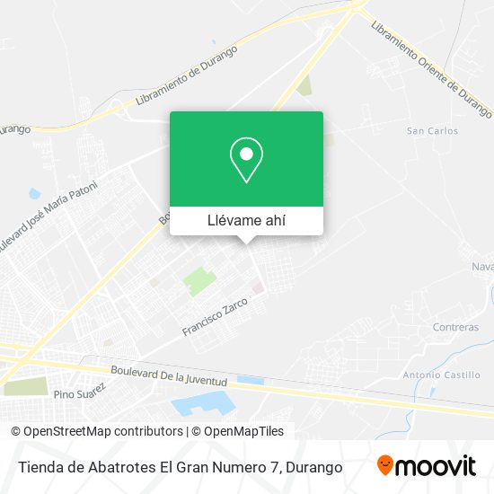 Mapa de Tienda de Abatrotes El Gran Numero 7