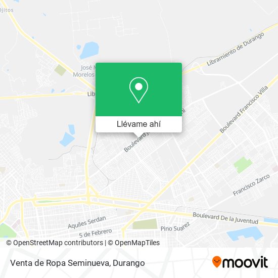 Mapa de Venta de Ropa Seminueva