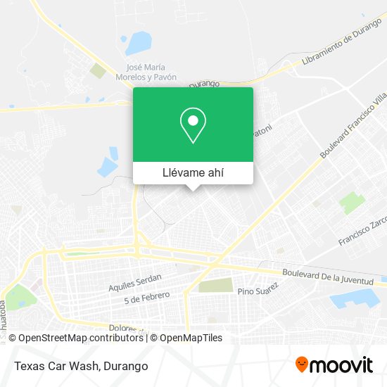 Mapa de Texas Car Wash