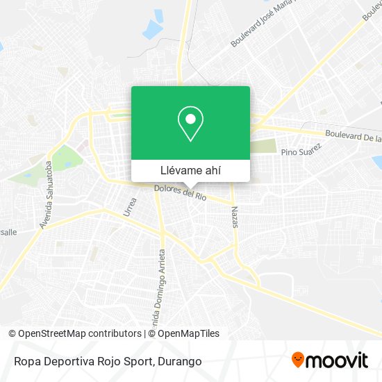 Mapa de Ropa Deportiva Rojo Sport