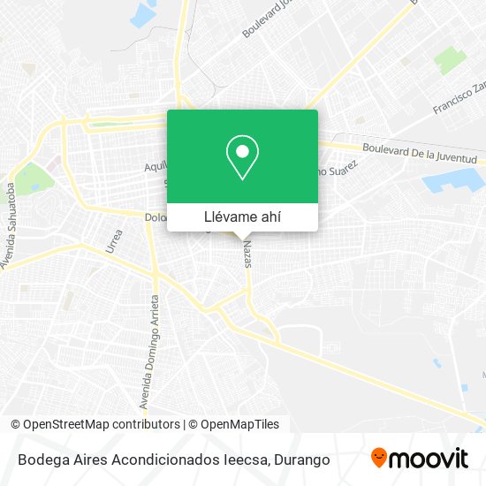 Mapa de Bodega Aires Acondicionados Ieecsa