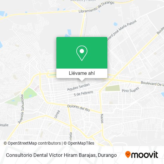 Mapa de Consultorio Dental Víctor Hiram Barajas