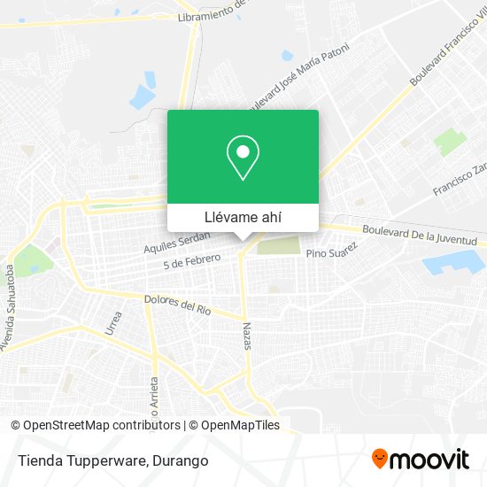 Mapa de Tienda Tupperware