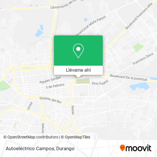 Mapa de Autoeléctrico Campos