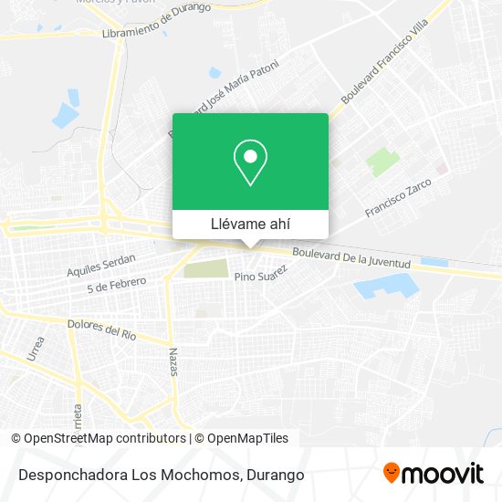 Mapa de Desponchadora Los Mochomos