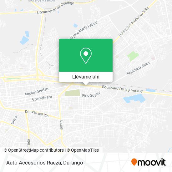 Mapa de Auto Accesorios Raeza