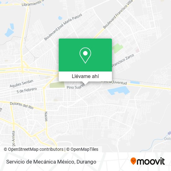 Mapa de Servicio de Mecánica México