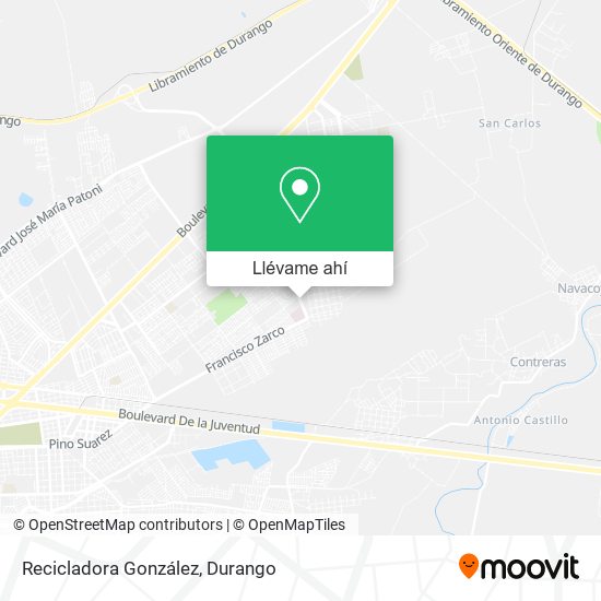 Mapa de Recicladora González