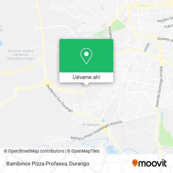 Mapa de Bambinos Pizza Profexsa