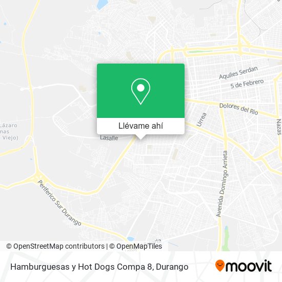 Mapa de Hamburguesas y Hot Dogs Compa 8