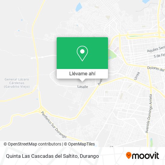 Mapa de Quinta Las Cascadas del Saltito