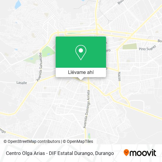 Mapa de Centro Olga Arias - DIF Estatal Durango