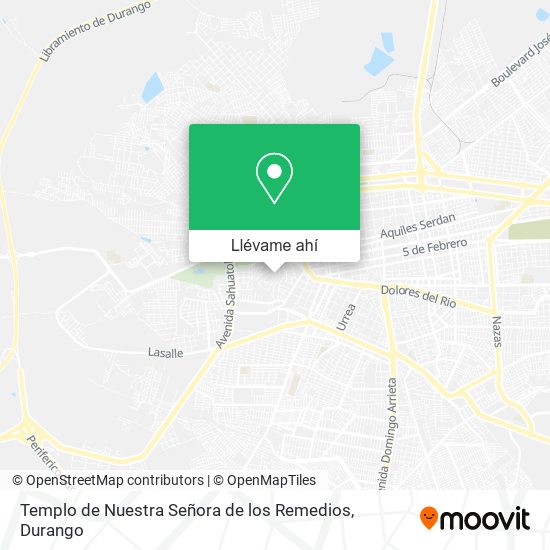 Mapa de Templo de Nuestra Señora de los Remedios