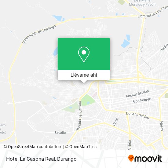 Mapa de Hotel La Casona Real