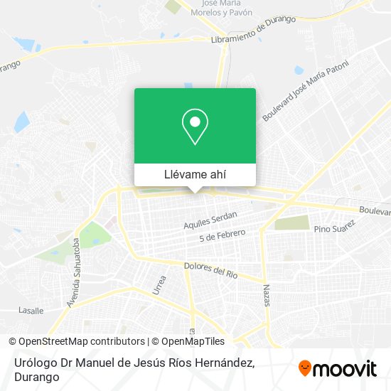 Mapa de Urólogo Dr Manuel de Jesús Ríos Hernández